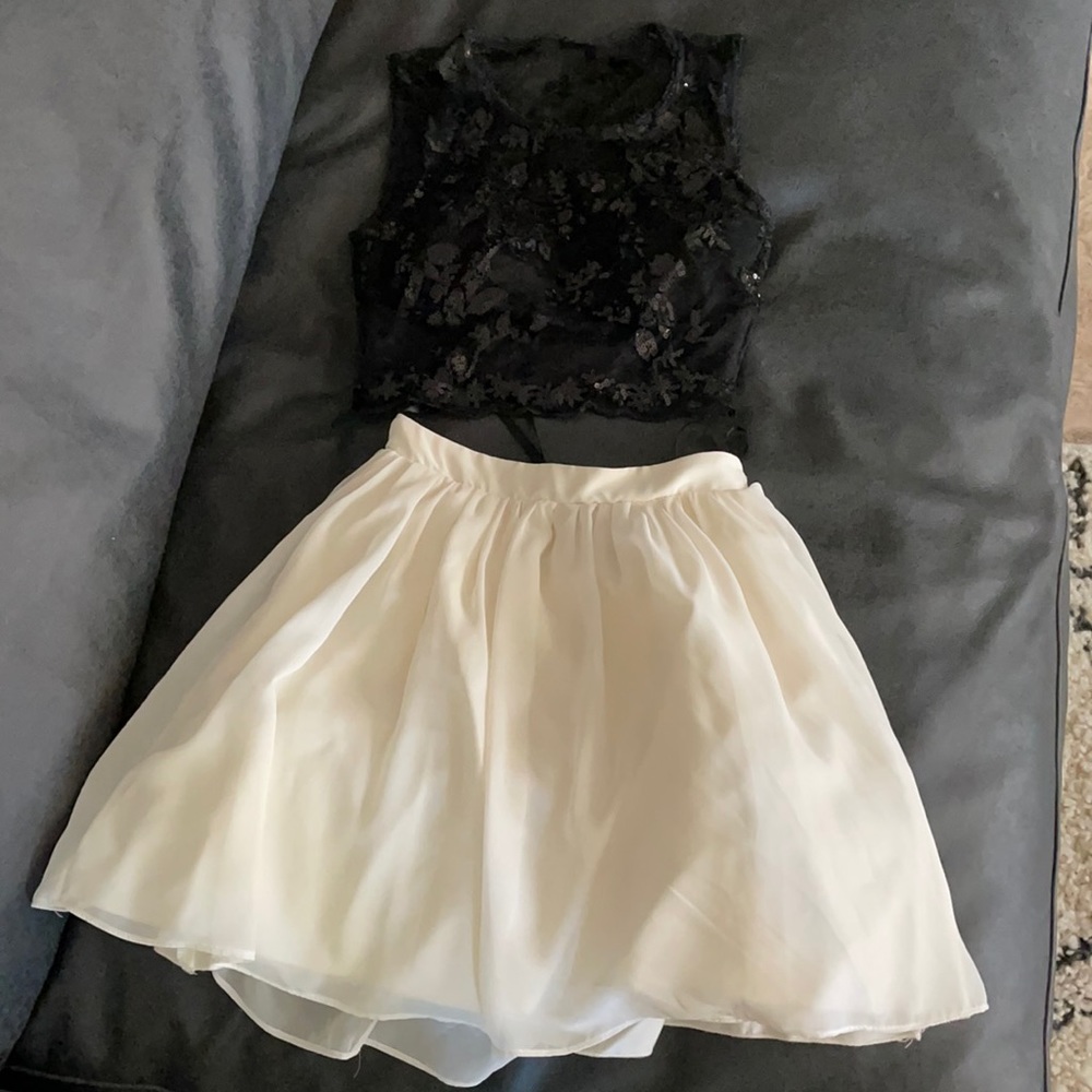 two piece homecoming dress